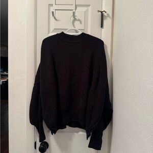 Free People East Street Sweater - Black